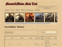 Tablet Screenshot of mountandblade-mods.net